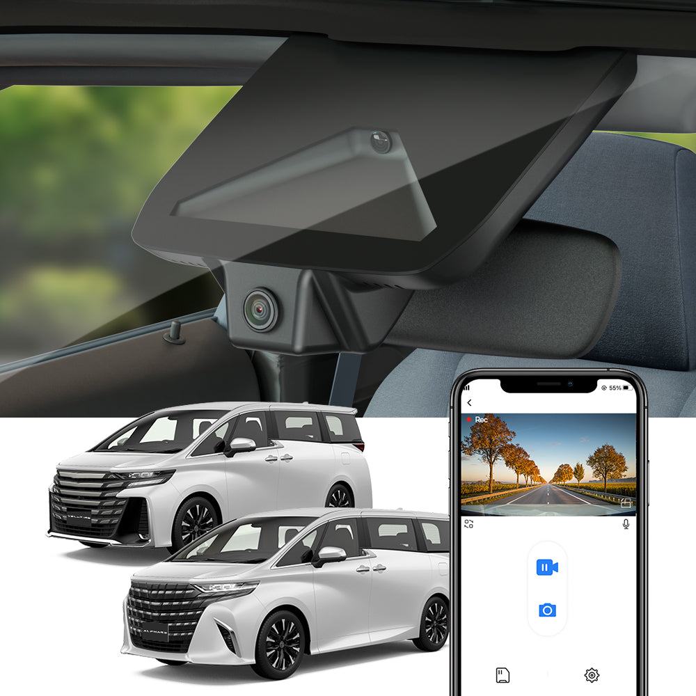 FITCAMX Dash Cam For Toyota Alphard 4th Gen and Vellfire 3rd Gen (AH40