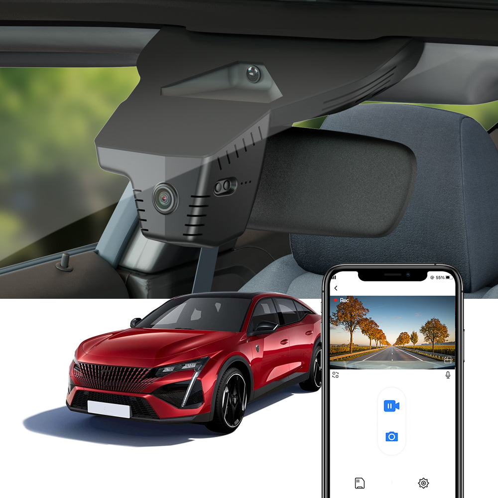 FITCAMX Dash Cam for Peugeot 408, 408GT PHEV 2024 2025
