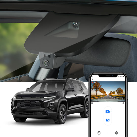 FitCamx Dash Cam para Chevrolet Chevy Equinox, Equinox EV, 2024 2025