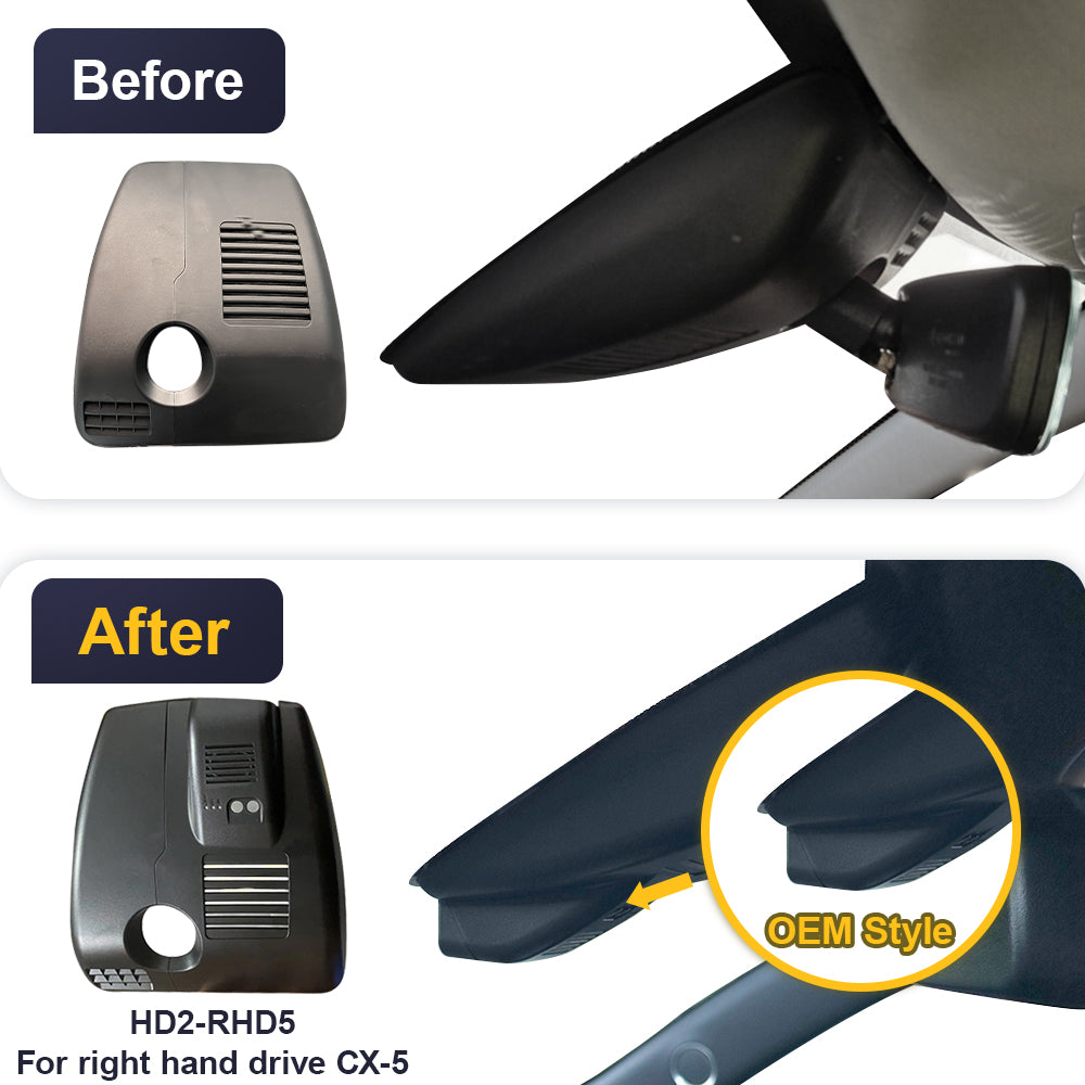 FITCAMX Dash Cam for 2017-2025 Mazda CX5 CX-5 CX3 CX-3