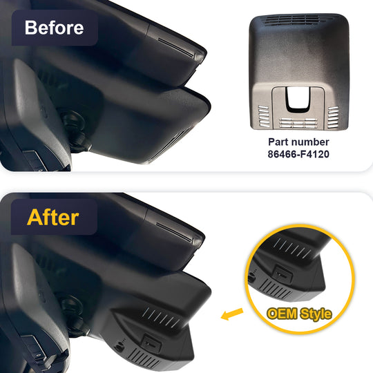 FITCAMX Dash Cam per Toyota C-HR 2024-2025