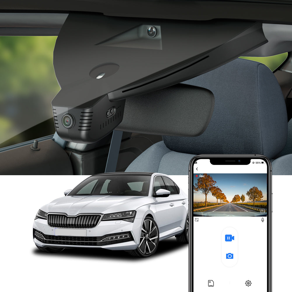 FITCAMX Dash Cam for Skoda Superb 3 Facelift 2020-2023