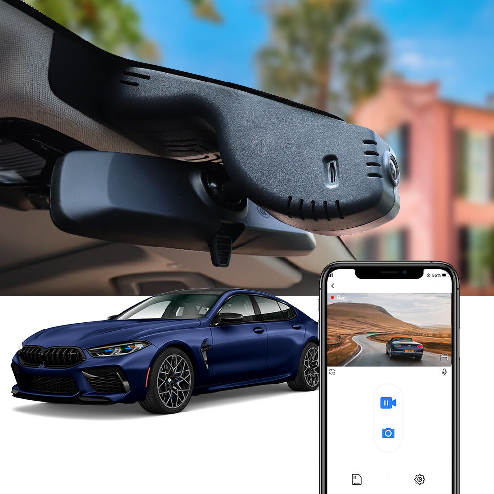 タムページ FITCAMX Dash Cam for BMW 8 Series (G14/G15/G16) M8 (F91/F92/F93) 2019-