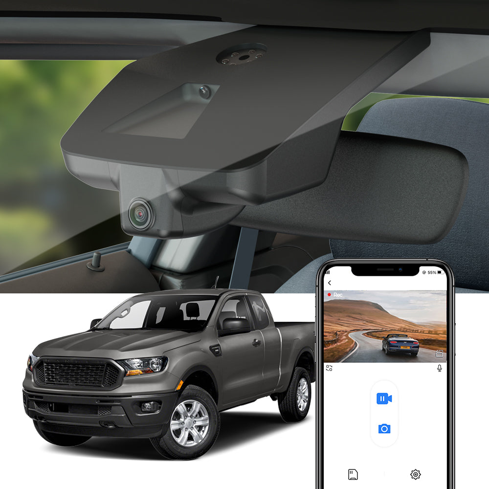 FITCAMX Dash Cam for Ford Ranger 2019-2023 4th Gen (Only for North American version)