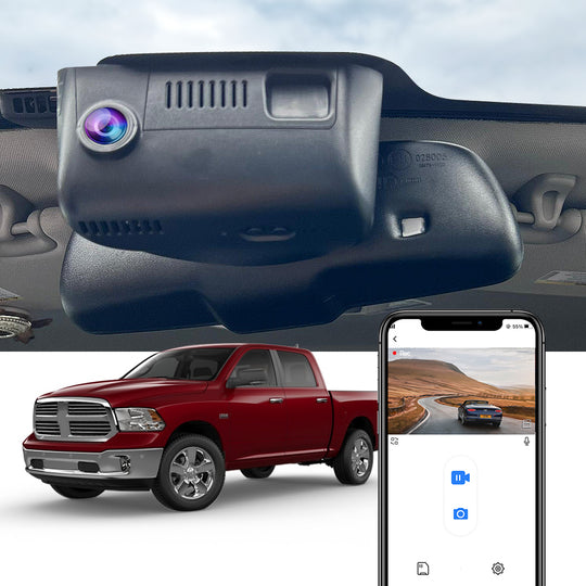 FITCAMX Dash Cam per Ram 1500 2500 3500 4500 (4a Gen) 2013-2018