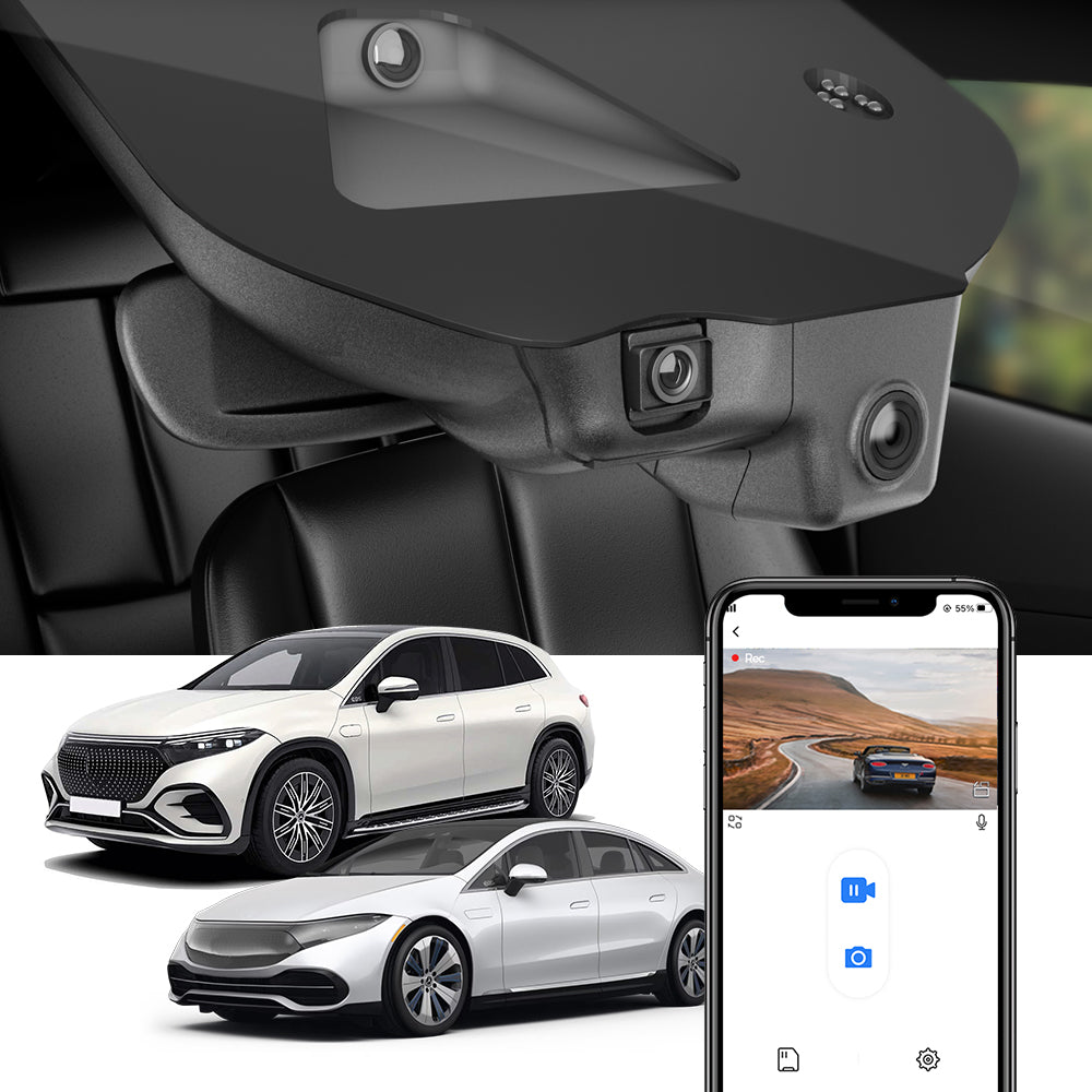 Fitcamx Dash Cam for Mercedes-Benz EQS Sedan and SUV 2023 2024