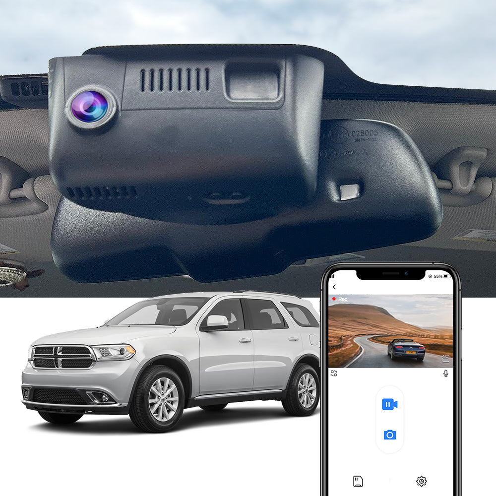 FITCAMX Dash Cam per Dodge Durango 3rd Gen (WK2) 2014-2020