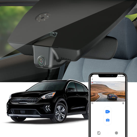 FITCAMX Dash Cam for 2017-2022 Kia Niro and Niro EV (Rear Mirror Cover part number 96005-G5000)