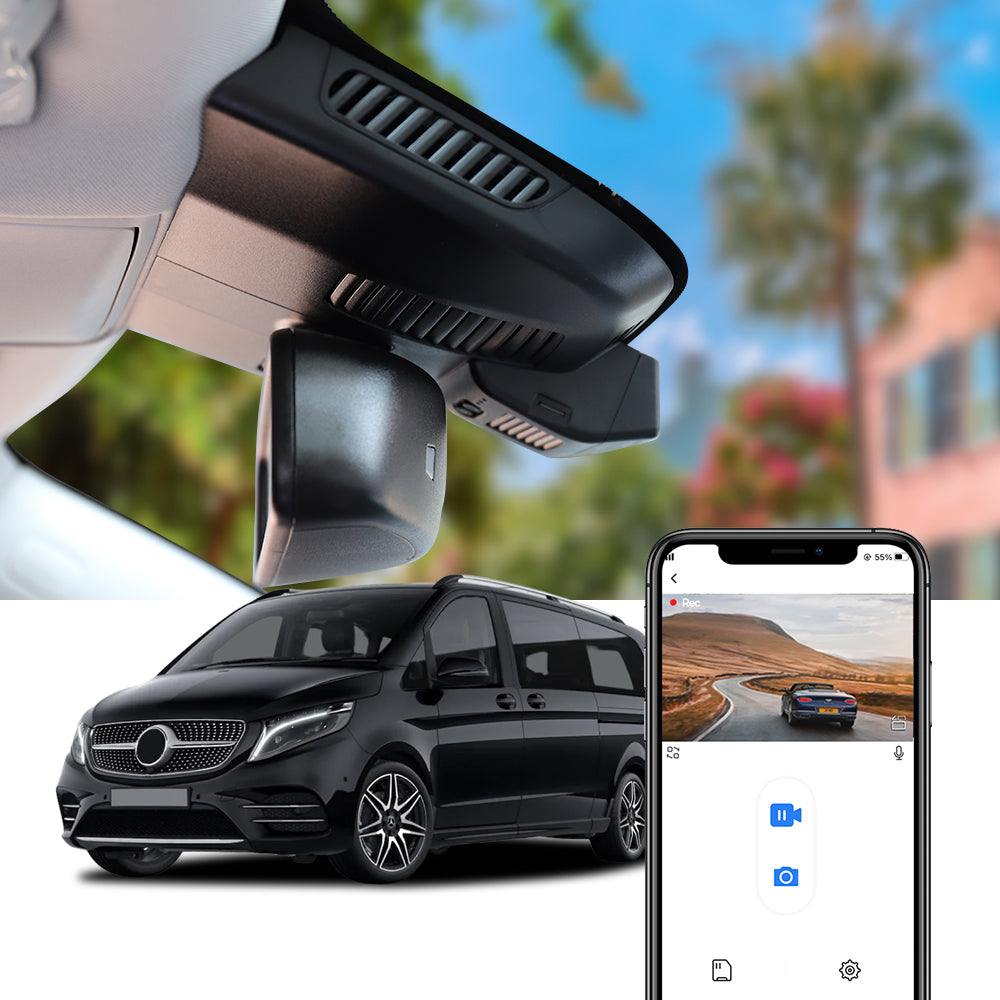 Fitcamx Dash Cam for Mercedes V-Class EQV Vito eVito/ Metris 2015-2023