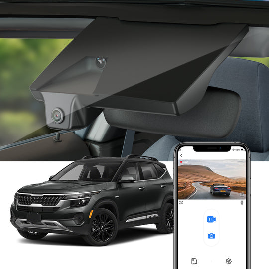 Fitcamx Dash Cam per Kia Seltos 2021-2025 (Copertura Specchio Retrovisore numero parte 96031-Q5000)