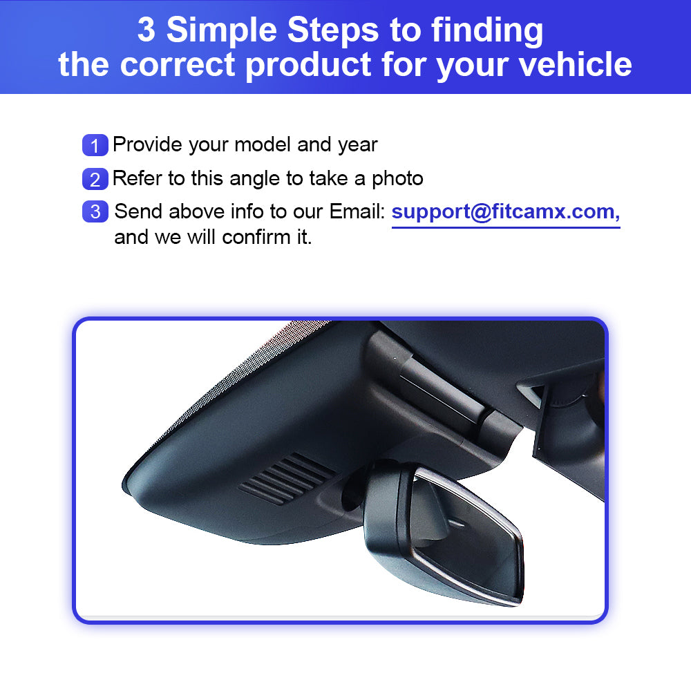 FITCAMX Dash Cam for 2017-2025 Mazda CX5 CX-5 CX3 CX-3