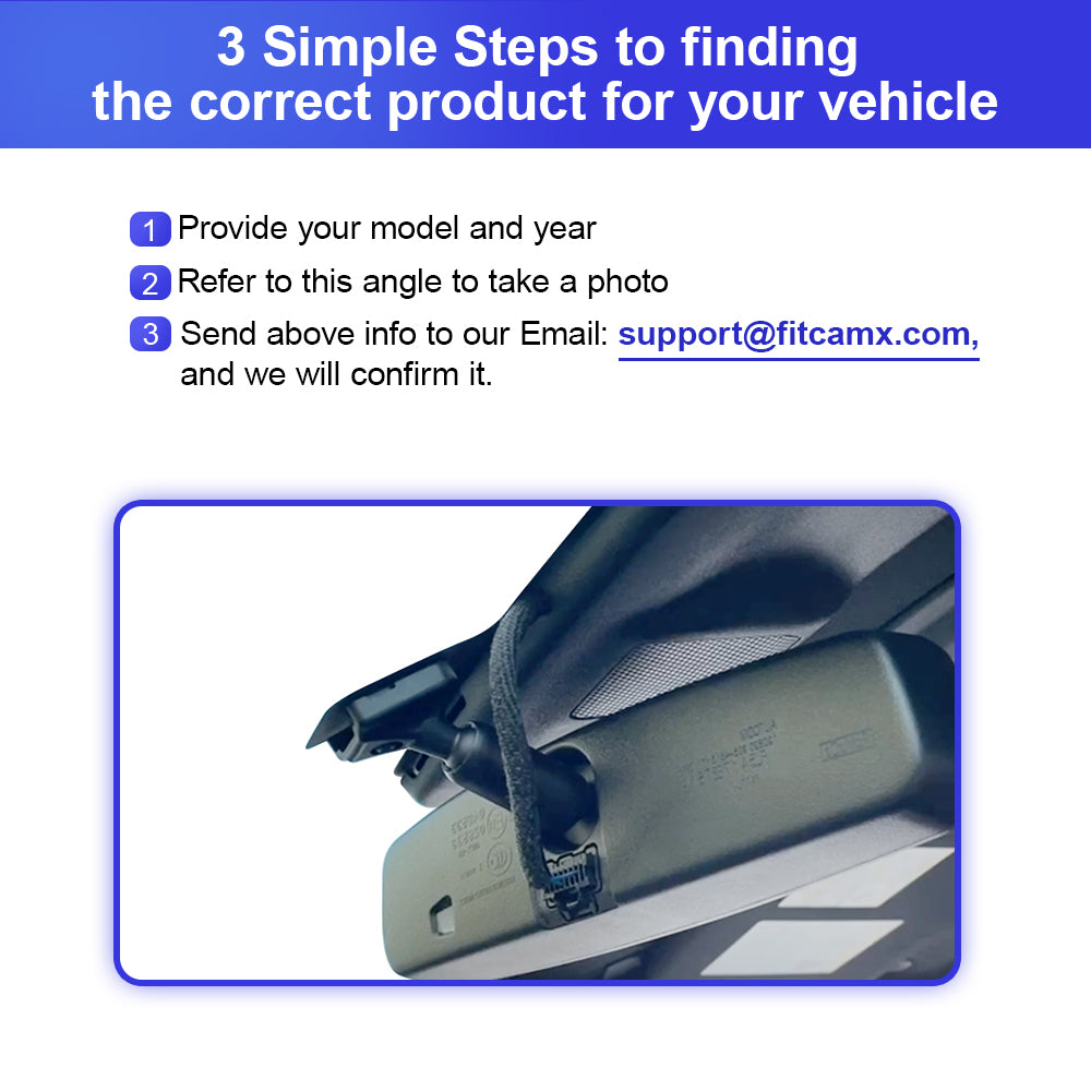 FITCAMX Dash Cam for Mitsubishi Outlander 2019-2025