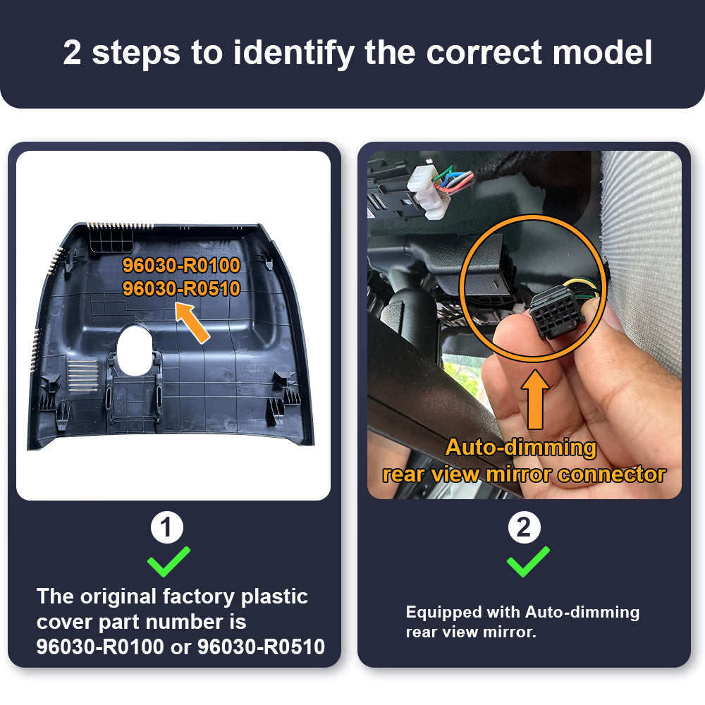 FITCAMX Dash Cam for Kia Carnival 2022-2026
