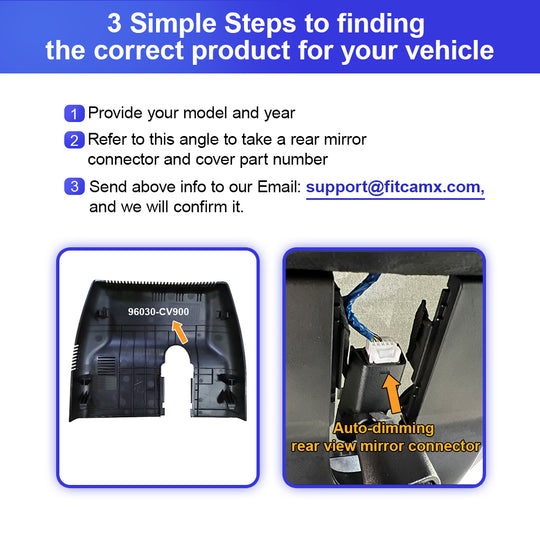 FITCAMX Dash Cam for 2022-2025 Kia EV6 / Kia EV6 GT