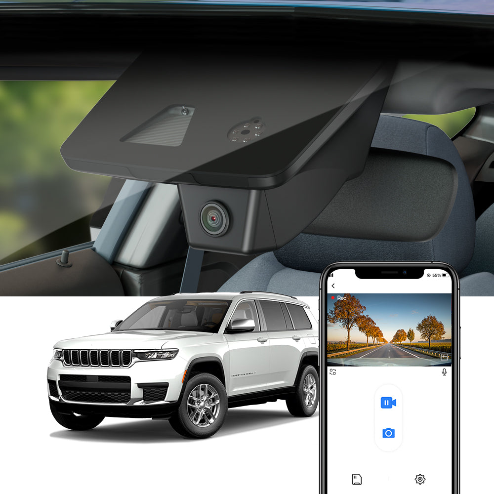 FITCAMX Dash Cam for Jeep Grand Cherokee 2018-2022