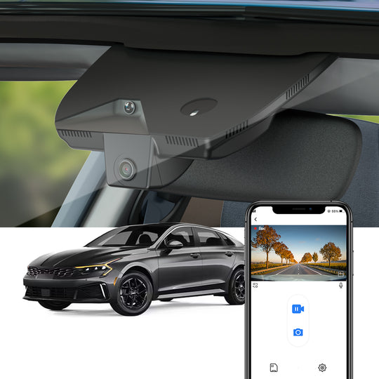 FitCamx Dash Cam per 2025 2026 KIA K5 (Numero di copertura dello specchio posteriore 93030-L2500)