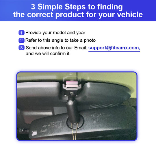 FITCAMX Dash Cam for Ford Mustang Mach-E 2021-2025
