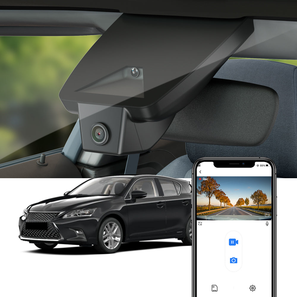 lexus ct200h cigarette lighter location FITCAMX Dash Cam for Lexus CT200h 2018-2021