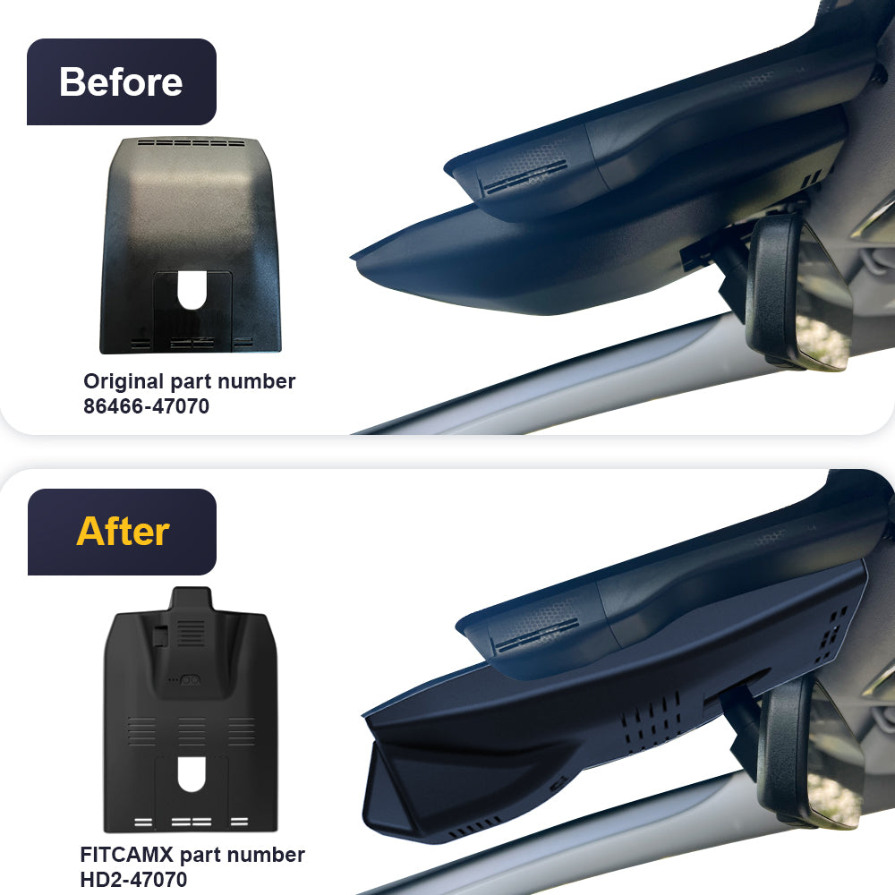 FITCAMX Dash Cam For All Toyota Camry/RAV4/C-HR/Corolla Hatchback Altis/Sienna/Prius/Tacoma