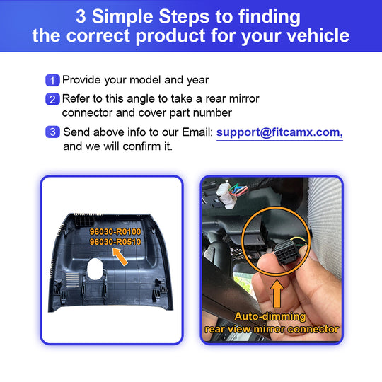 FITCAMX Dash Cam for Kia Carnival 2022-2026