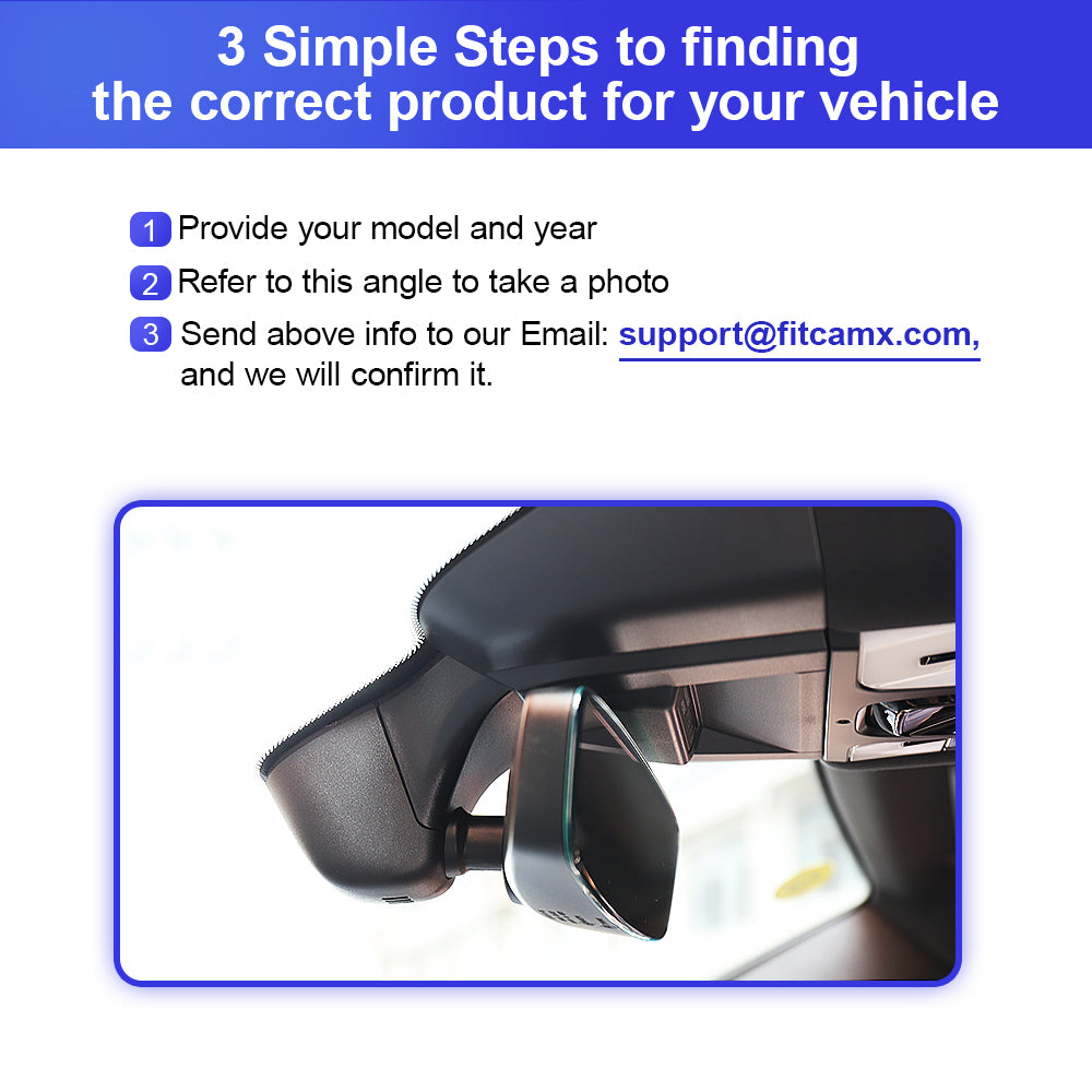 FITCAMX Dash Cam for Porsche