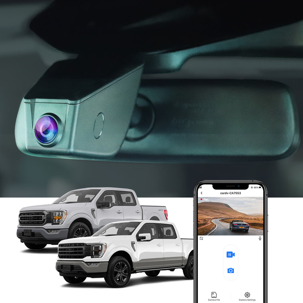 FITCAMX Dash Cam for F-150  F-250  RAPTOR 2021-2024