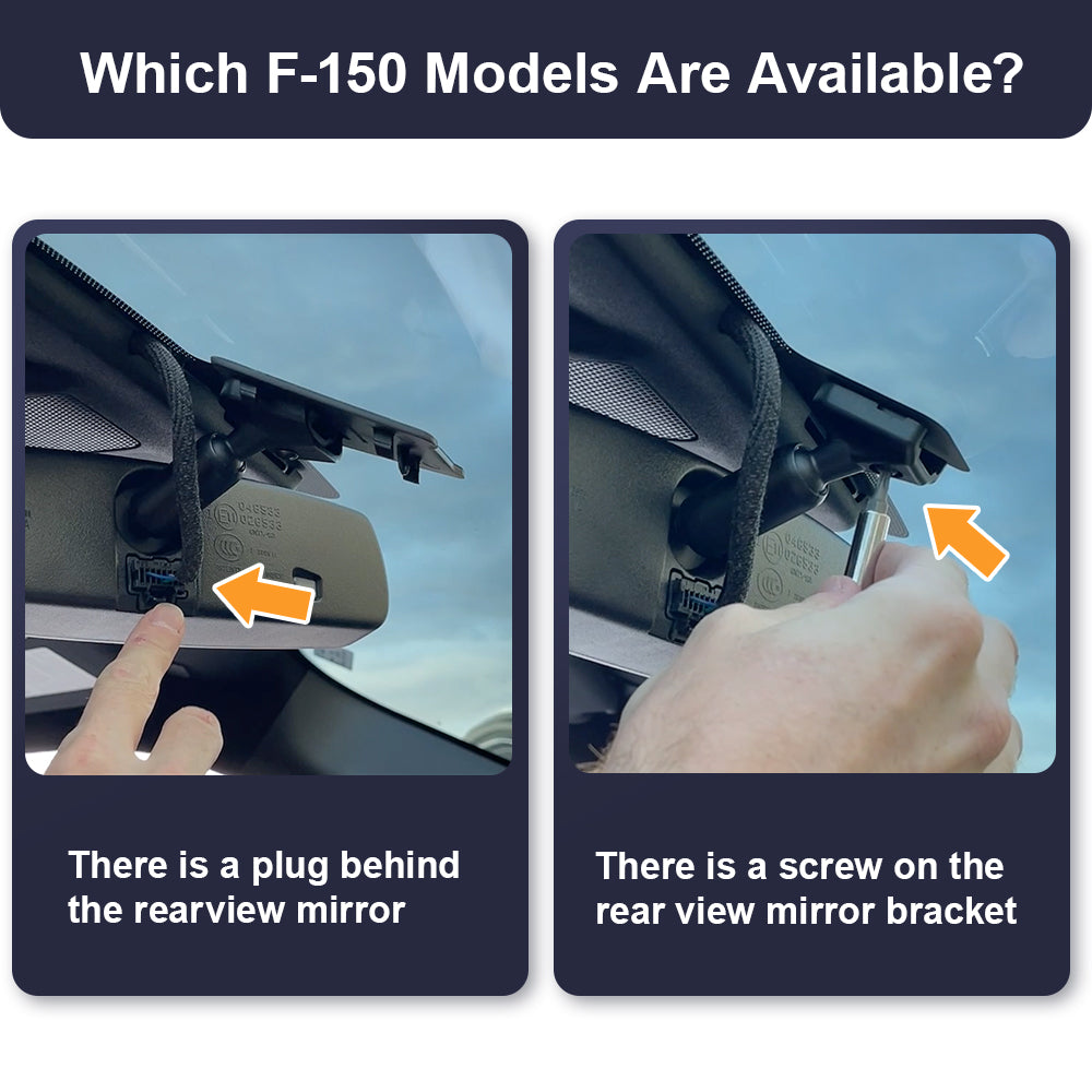 FITCAMX Dash Cam for F-150  F-250  RAPTOR 2021-2024