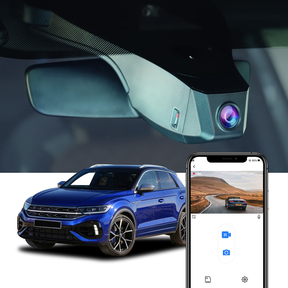 FITCAMX Dash Cam for 2017-2025 Volkswagen T-Roc