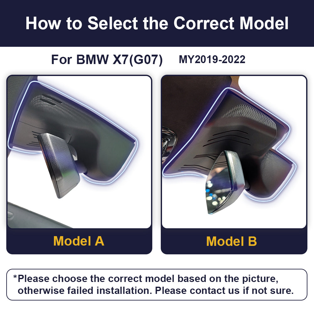 FITCAMX Dash Cam per BMW X7 G07 2018-2022