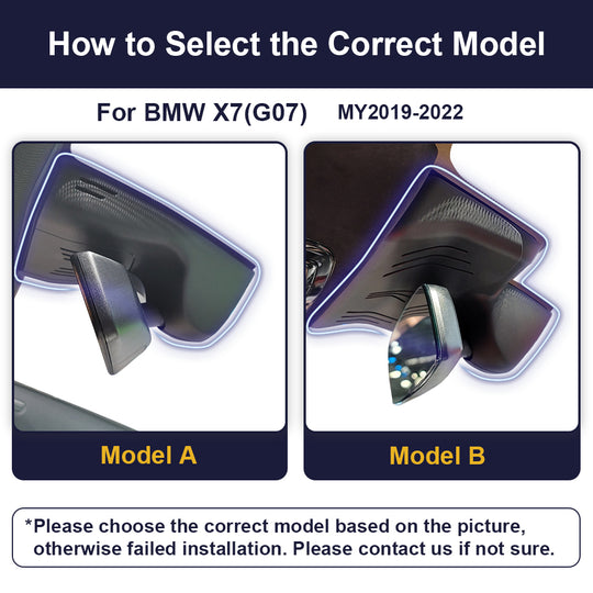 FITCAMX Dash Cam For BMW X7 G07 2018-2022