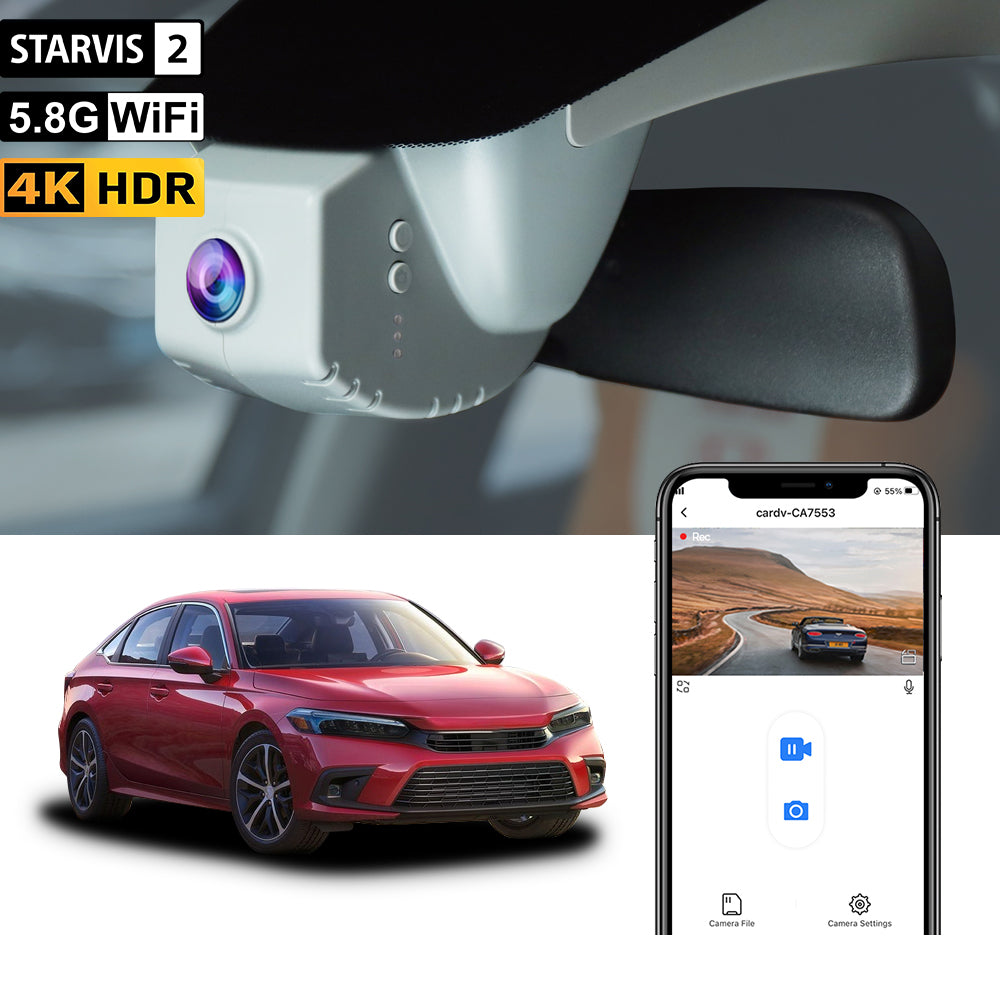 FITCAMX Dashcam für Honda Civic 2022–2026