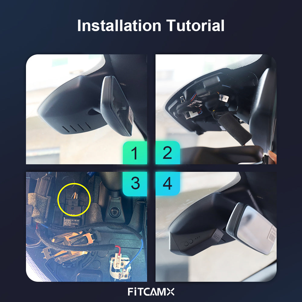 Dashcam Fitcamx Anteriore E Posteriore Per Ford Ranger 2019-2023 – Integrata OEM, 2K+1080P, WiFi, 64GB