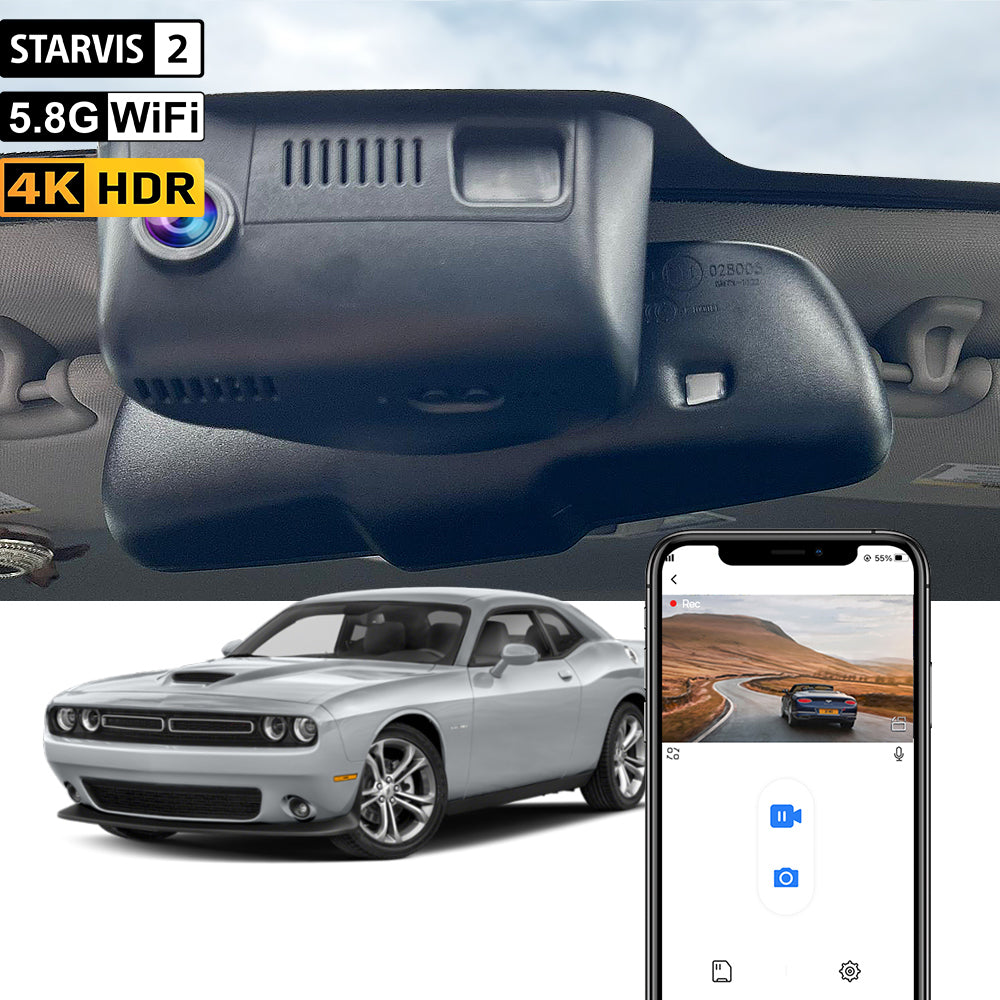 Caméra de tableau de bord FITCAMX pour Dodge Challenger 2015-2023