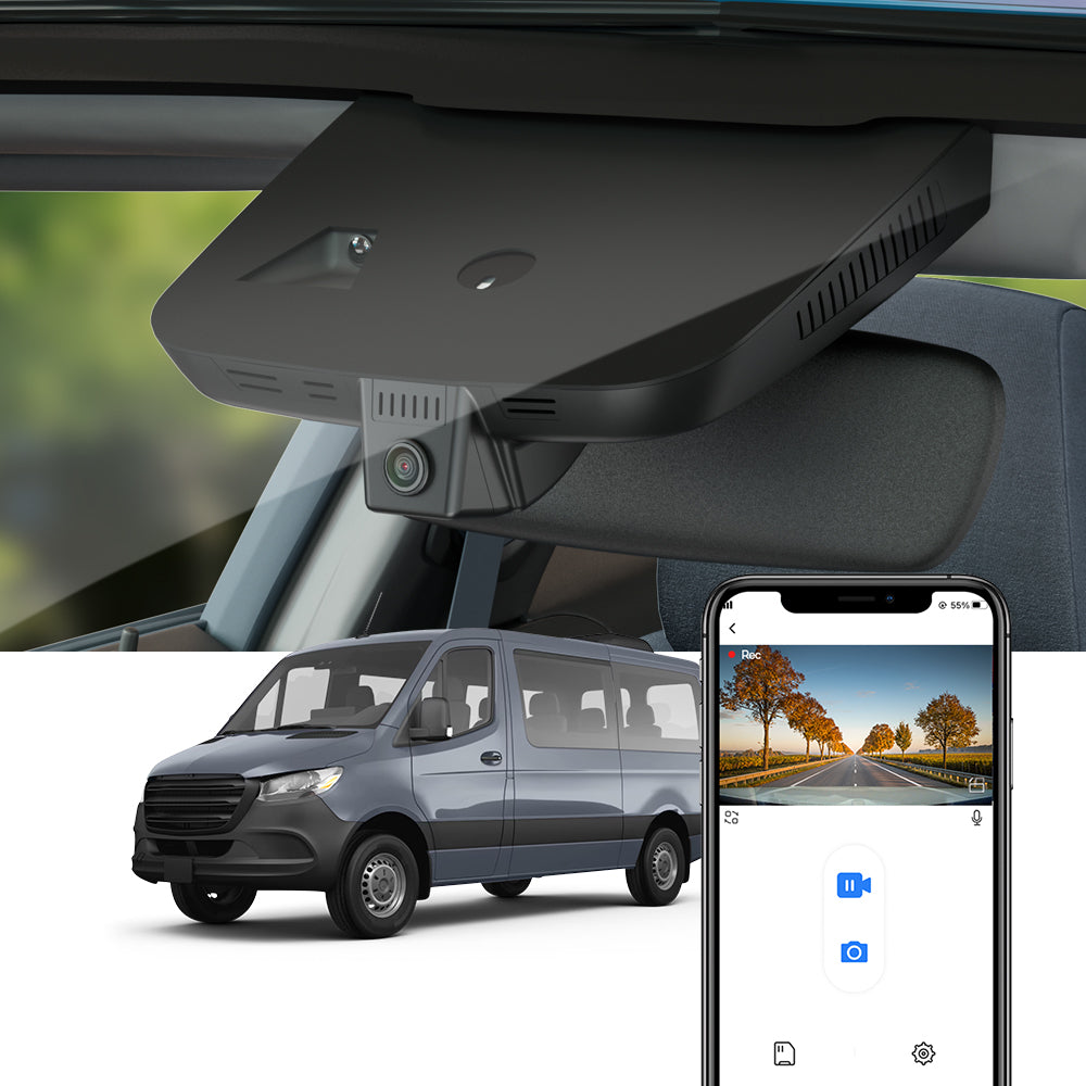 FITCAMX Dash Cam for Mercedes-Benz Sprinter van 2019-2025