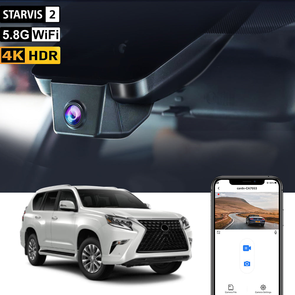 Fitcamx Dashcam für Lexus 2016–2018 ES/2016–2020 GS