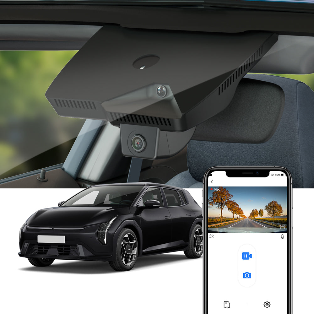 FITCAMX Dash Cam pour Kia EV4 2025 2026 2027 (véhicule à conduite à droite)