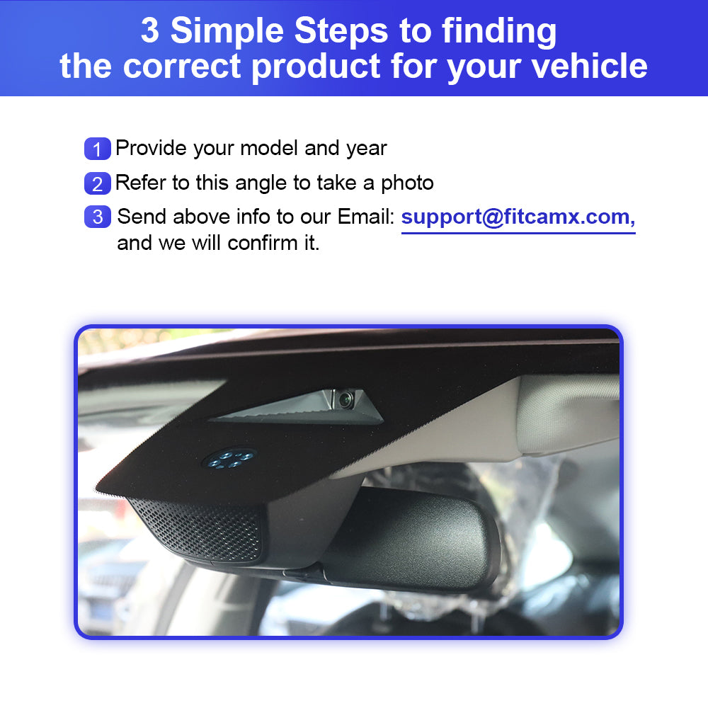 Fitcamx Dashcam 2K Anteriore E Posteriore Per Honda CR-V 2023-2026 (Sport Touring, EX, EX-L, Ibrido), 1440P+1080P, WiFi, Scheda 64GB Inclusa