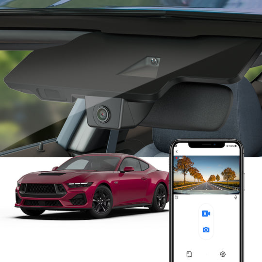 FITCAMX Dash Cam for Ford Mustang 2025-2026 (Right hand drive vehicle)
