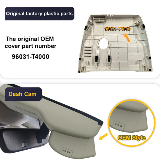 FITCAMX Dashcam für Genesis GV80 2025–2026 (Rückspiegelabdeckung Teilenummer 96031-T6500)