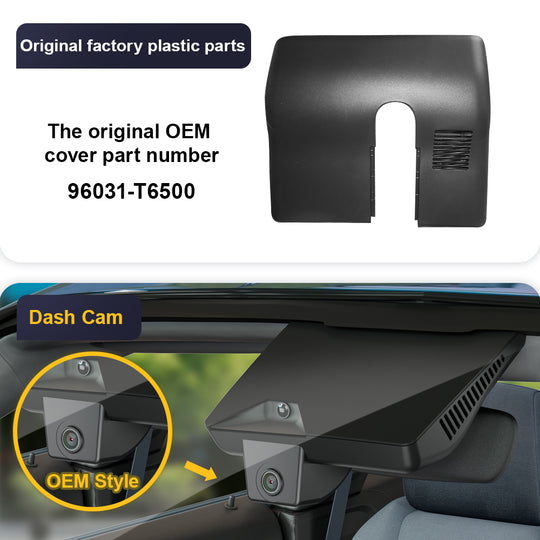 FITCAMX Dash Cam for Genesis GV80 2025-2026 (Rear Mirror Cover part number 96031-T6500)