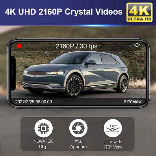 FITCAMX Dash Cam for 2022-2025 Hyundai IONIQ 5 IONIQ 5 N