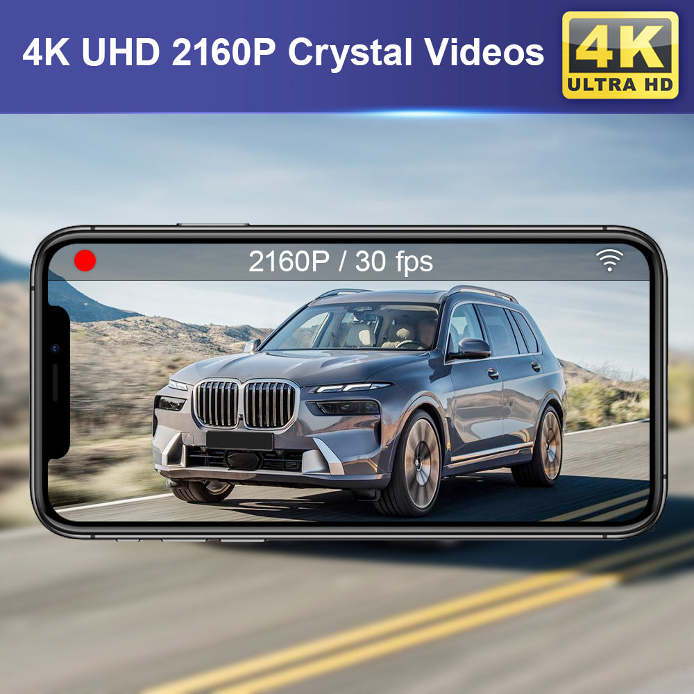 Dash Cam 4K for BMW G Chassis X4 G02,X6 G06,X7 G07,7 Series G12,8