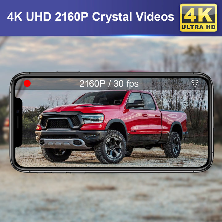 FITCAMX Dash Cam for 2019 - 2024 RAM 1500 2500 3500