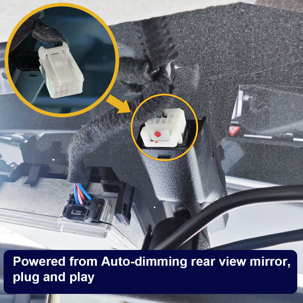 FITCAMX Dash Cam for Kia Niro and Niro EV 2023-2026 (Right-hand drive vehicle) (Rear Mirror Cover part number 96030-AT900)