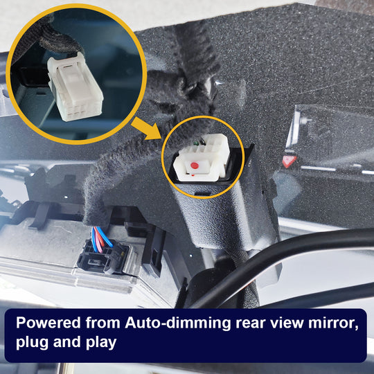 FITCAMX Dash Cam for Kia Niro and Niro EV 2023-2026 (Right-hand drive vehicle) (Rear Mirror Cover part number 96030-AT900)