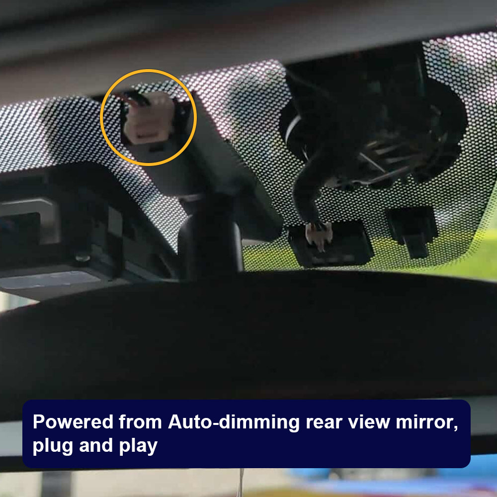 Caméra de tableau de bord Fitcamx pour Kia Rio 2021 - 2023 (Couvercle de miroir arrière numéro de pièce 96005-H8500)