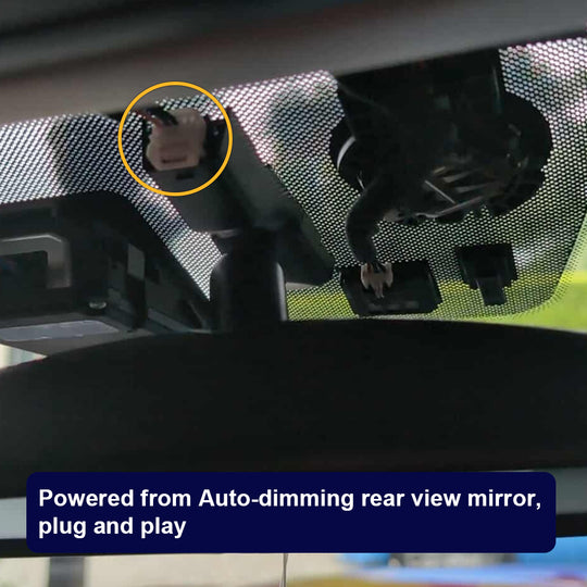 Caméra de tableau de bord Fitcamx pour Kia Rio 2021 - 2023 (Couvercle de miroir arrière numéro de pièce 96005-H8500)