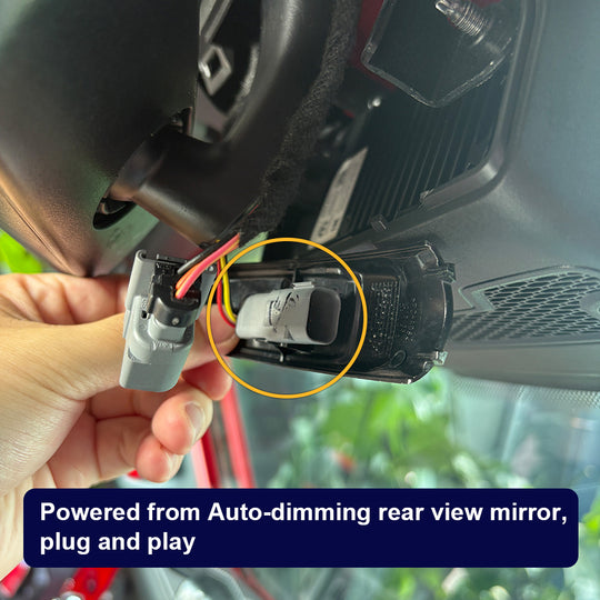FITCAMX Dash Cam for Jeep Wrangler 2021-2026