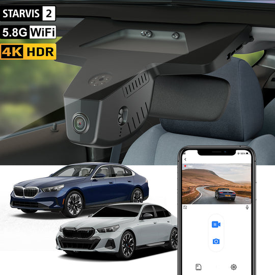 【STARVIS 2】FITCAMX Dash Cam for BMW 5 Series 530i 540i i5 2024-2027 (G60)
