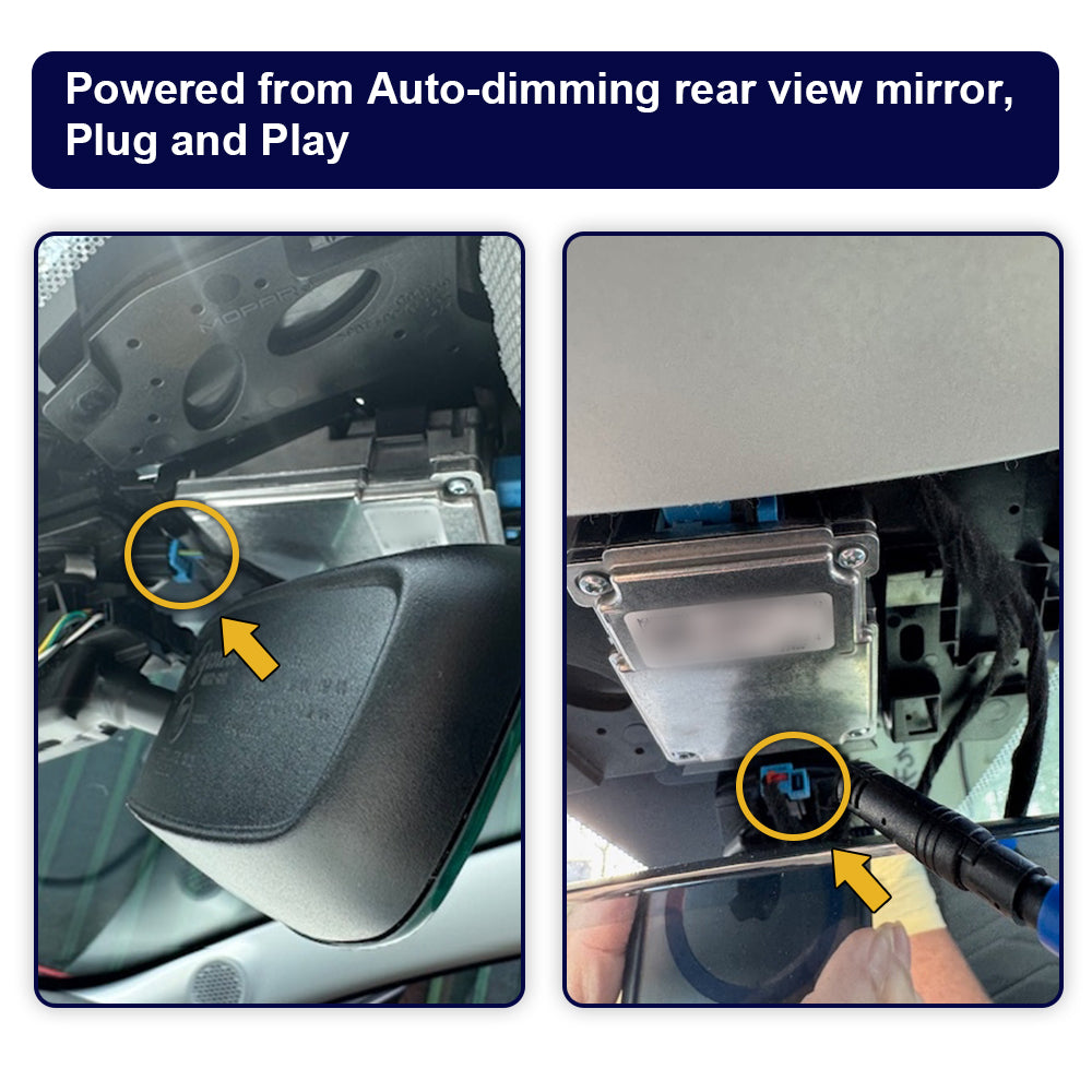 Fitcamx Dash Cam pour Jeep Grand Cherokee 2018-2021